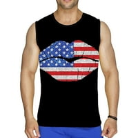CLLIOS muški dan za neovisnost ljeta 3D digitalna grafička američka zastava Print prsluke Ležerne majice