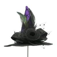 Peather & Rose Purple Witch Hat Pick Pick by Ashland®, Halloween ukrasi
