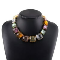 Kontni nakit, Ženska modna ogrlica nakita, ogrlica nakita, ogrlica + naušnica, šareno