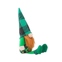 Dan svetog Patrika zeleni šešir lutka bez lica irski festivalski ukrasi