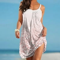 Ženska haljina haljina za žene Ljeto plaža Spring Atmosferska ispis Labava haljina Swing Cover Up Sundurs