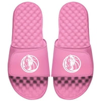 Ženska islide Pink Dallas Mavericks primarni sandale za kupanje logotipa