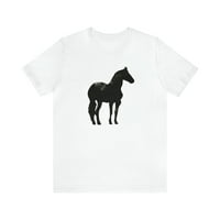 Konjska silueta dres majica kratkih rukava za strastvene ljubitelje konja