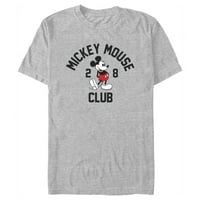 Muški Mickey & Friends Retro Cartoon Club Graphic Tee Athletic Heather Veliki