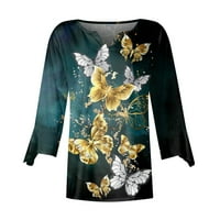 Fimkaul ženske košulje Zimske jeseni plus size rukav casual vrhovi Ljetni dressivni bluze Cvjetne radne