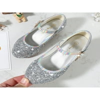 Kesitin Girl Neklizajuće cipele za haljinu za djecu za djecu vjenčana lagana koža cipela za cipele cipela