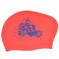 Plivanje Kapa Vodootporni silikonski plivajući kapu za bazen za odrasle duge kose