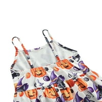 Diconna Toddler Baby Girl Halloween Halloween Tumpsit Outfits Dječja pumpa lubanje duhova rukavica za