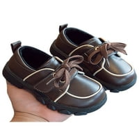 Fangasis Unisex-Child Lightweight Haljina Obuća za okrugle prste neklizajuće kožne cipele Comfort Fashion