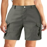 NOLLA kratke hlače za žene za žene ravne noge hlače Srednja diza ljetna plaža kratke hlače salon bermuda