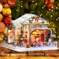 Kuća igračka, drveni nesigurni prenosivi za kolekciju zaslona K- uključuju Očev božićni set