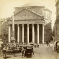 Roman Pantheon, C1890. N PANTHEON u Rimu iz Piazza della Rotonda. Poster Print by