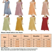 Rejlun Dame Sleepwearwer Crt Crt Maxi Haljine Čipka za šivanje duge haljine vrećice za bagericu Ležerne