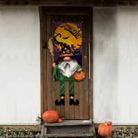 Xinhuadsh Halloween Vrata viseći bundeve vještica bez bljesne vrata za viseće banner na otvorenom za