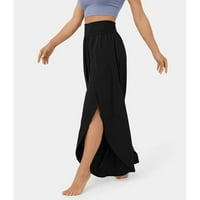Ljetne štedne hlače za klirens MIARHB ženske elastične struine hlače u boji Slim Fit Black XXL