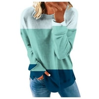 Žene Fall odjeća Trendy Moda Y2K Ležerne prilike na vrhu pulover dugih rukava CATCH CACT COLLO BLOCK