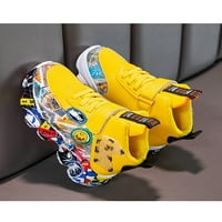 Gomelly Boy Comfort tenisice Slatka klizač otporna na prozračivosti čarobni treneri trake Yellow 12C