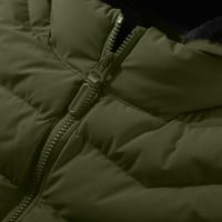 Muški puffer kaputi sa odvojivim kapuljačnim džepovima sa kapuljačom sa velikim bojama Zip up fleece