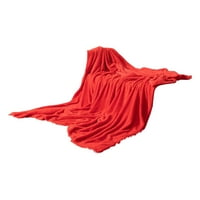 Xinhuadsh bacanje pokrivača mekano shaggy udobna puna boja puhala plaid dizajn topla zimska pokrivač