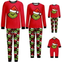 Grinch Božićne pidžame za obitelj, Grinch, Božić PJS Xmas odmor za spavanje za odmor Set Holiday PJS