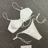 Kupaći kostim za žene Ljeto Ženska V-izrez bez rukava bez rukava splitske kupaći kostimi za kupaće kostime