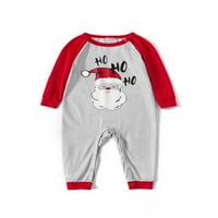 Youweixiong Podudaljna porodična pidžama postavljanja za spavanje Božića PJ-a Santa Claus Ispiši OP