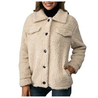 Traper košuljasta jakna mekana žena jesen i zimski kaput kardigan s dugim rukavima kasuta sa dvostrukim