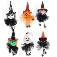 Noć vještica lutke sa šiljastom šeširom Mini crnom mačkom Punmpkin gnome za kućni košulj