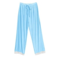 Caveitl ženske casual pantalone, ženska ljetna elastična struka čvrsto tanke četvrtine kratke hlače