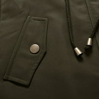 Leesechin podstavljene jakne za žensko čišćenje zimske pune boje zadebljanog plišanog pamučnog kaputa