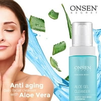 Onsen Tajno japanska aloe vera Face Wash - premium noćno sredstvo za čišćenje lica za uklanjanje šminke,
