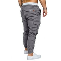 Jyeity Hot Fall Cool Mens Fashion Joggers Sports - Pamučne pamučne pantalone Muške duge hlače Bijele