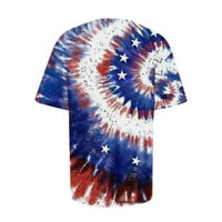 Američka košulja za zastave Tors Womens 4. srpnja T-majice Crewneck TEE kratkih rukava, Veličine S-3XL