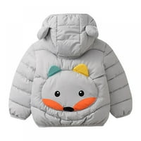 Zimska jakna za djecu za bebe dolje pamučni prolični zimski kaputi sa slatkim životinjskim tiskanim