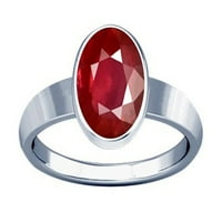 Divya Shakti 6.25-6. Carat Ruby Plain dizajnerski prsten