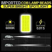 Za Lincoln MK 2011- 6000K Combo LED farove visoke niske + magle žarulje