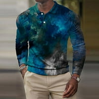 Muška kravata Dye T majica Lapl Dugme Henley Košulje Dugih rukava Sportska majica Slim Fit Duks bluze