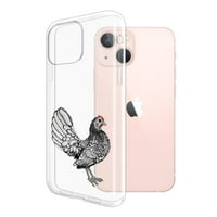 Meka TPU Clear Case Slim zaštitni poklopac za Apple iPhone 6.1 , srebrna sebyght piletina