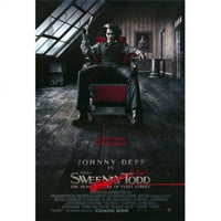 Pop kultura Grafika Movgi Sweeney Todd The Demon Barber flote Street Movie Poster, 17