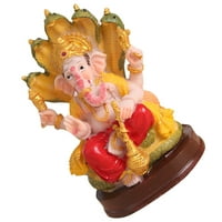 Ganesha statue smola Ganesha Skulptura Boja boja Ganesha Figurine Desktop Ganesha Decor