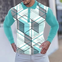 Muška modna casual sportove apstraktne digitalne tipke rever dugih rukava Yutnsbel