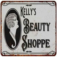 Kelly's Beauty Shoppe Chic potpise Vintage Dekor Metalni znak 108120021070