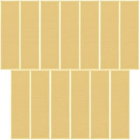 Američki svijetli američki jarko solidni prostirke u boji žute - 8 24 stepenice