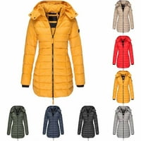 Zimska korejska verzija novih žena pamuk Srednja dužina vitka paddvarna jakna Grey XL