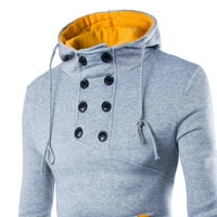 Hoodies Estetic za muškarce Jesen Zima Muškarci Dugi rukav Duks s kapuljačom s kapuljačom TOP TEE odjeća