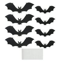 Dekor za Halloween Bat sa svjetlosnim očima za zabavu Hanging Ornament zidne dekor