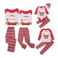 Božićna porodica koja odgovara Pajamas pidžami set Xmas Santa spavaćića noćna odjeća