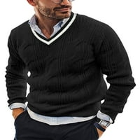 Leuncero Muška rasteza putni džemper pletiva od pulover pune boje Ležerne prilike dugih rukava vojska