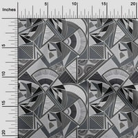 Onuone pamučne fle sive tkanine trokut i umjetnost Geometrijski šivanje zanata za obnarenje Tkanini