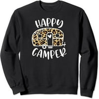Sretan kamper Trendy Leopard Camping avanturistička dukserica